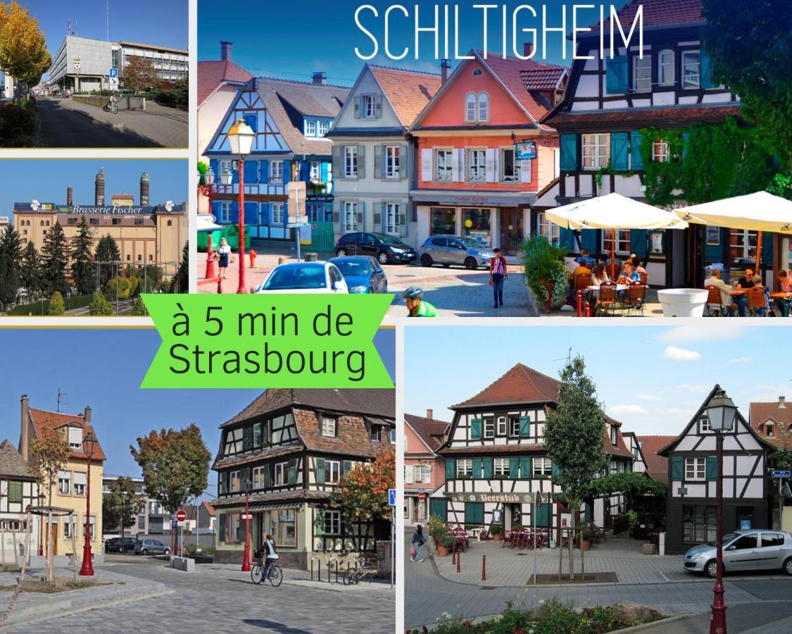 Vieux Schilik / Parking / Tram / Parlement / Proche Strasbourg Centre Daire Schiltigheim Dış mekan fotoğraf